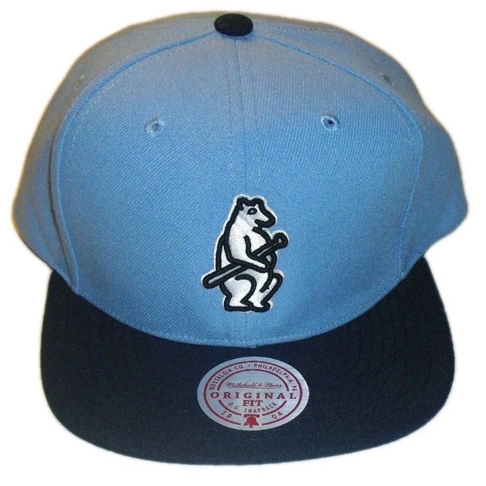 Chicago Cubs Mens Throwback Logo Mitchell & Ness Snapback hat cap New Mlb